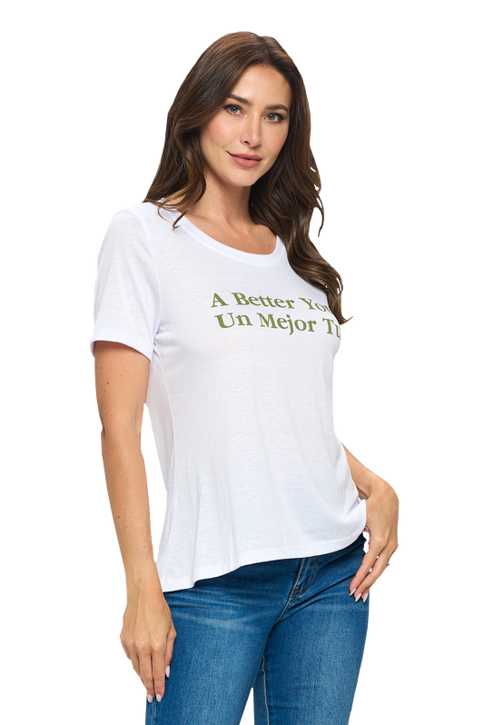 Graphic Crew Neck Tee