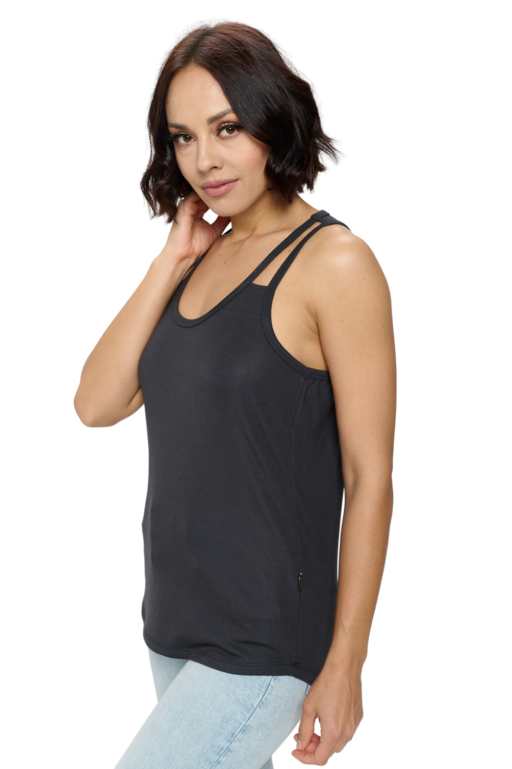 Open Shoulder Tank Top