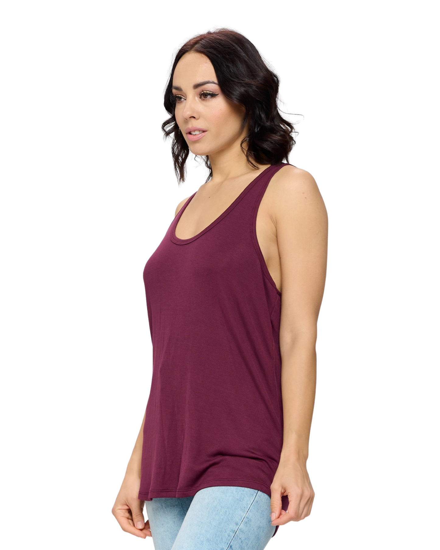 Basic Scoop Neck Muscle Tee