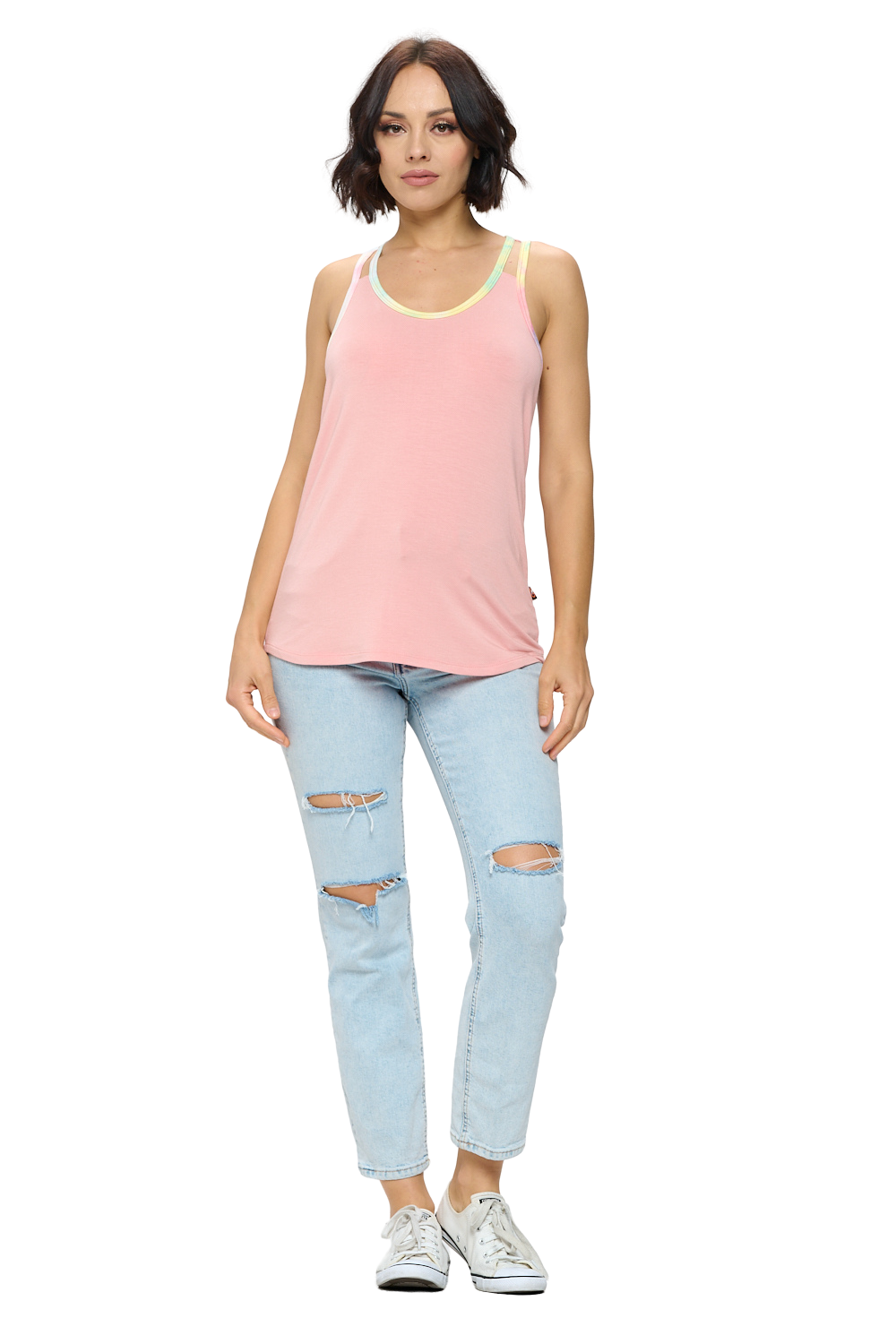 Open Shoulder Tank Top