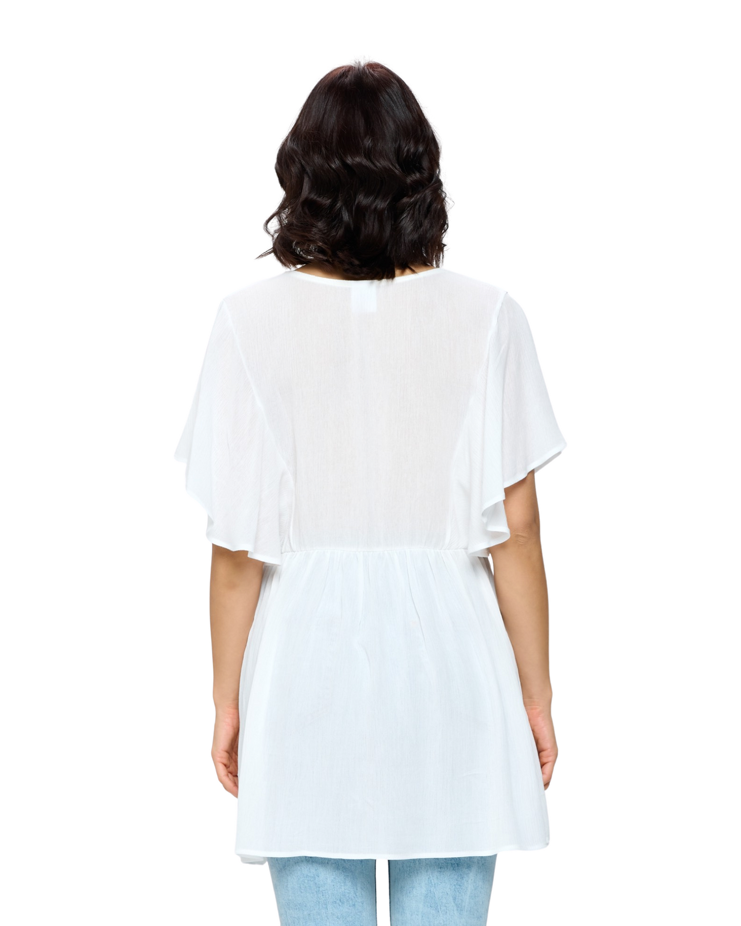 Flowy Short-Sleeve Shirt