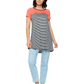 Colorblock Striped Shirt