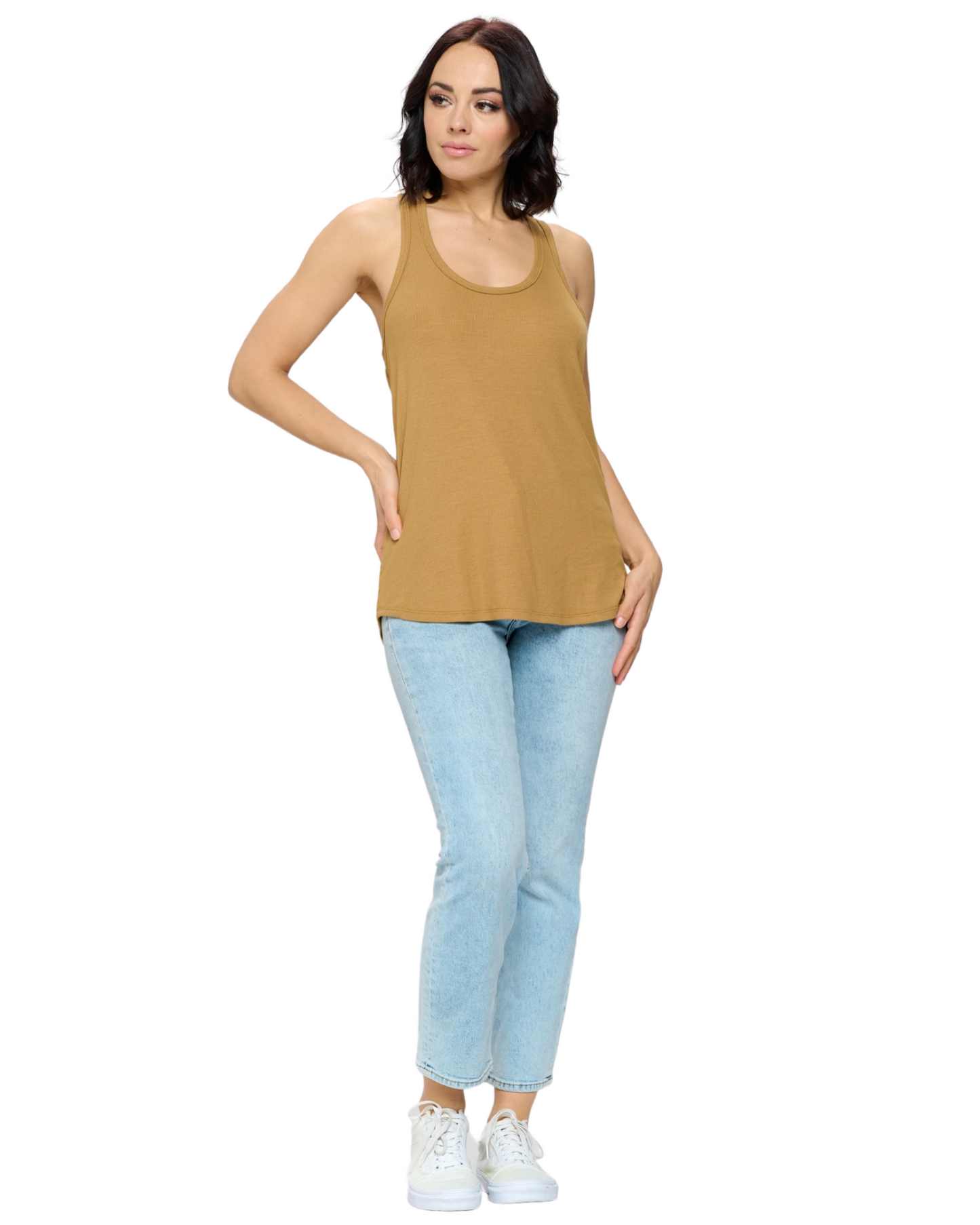 Basic Scoop Neck Muscle Tee