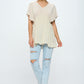 Flowy Short-Sleeve Shirt