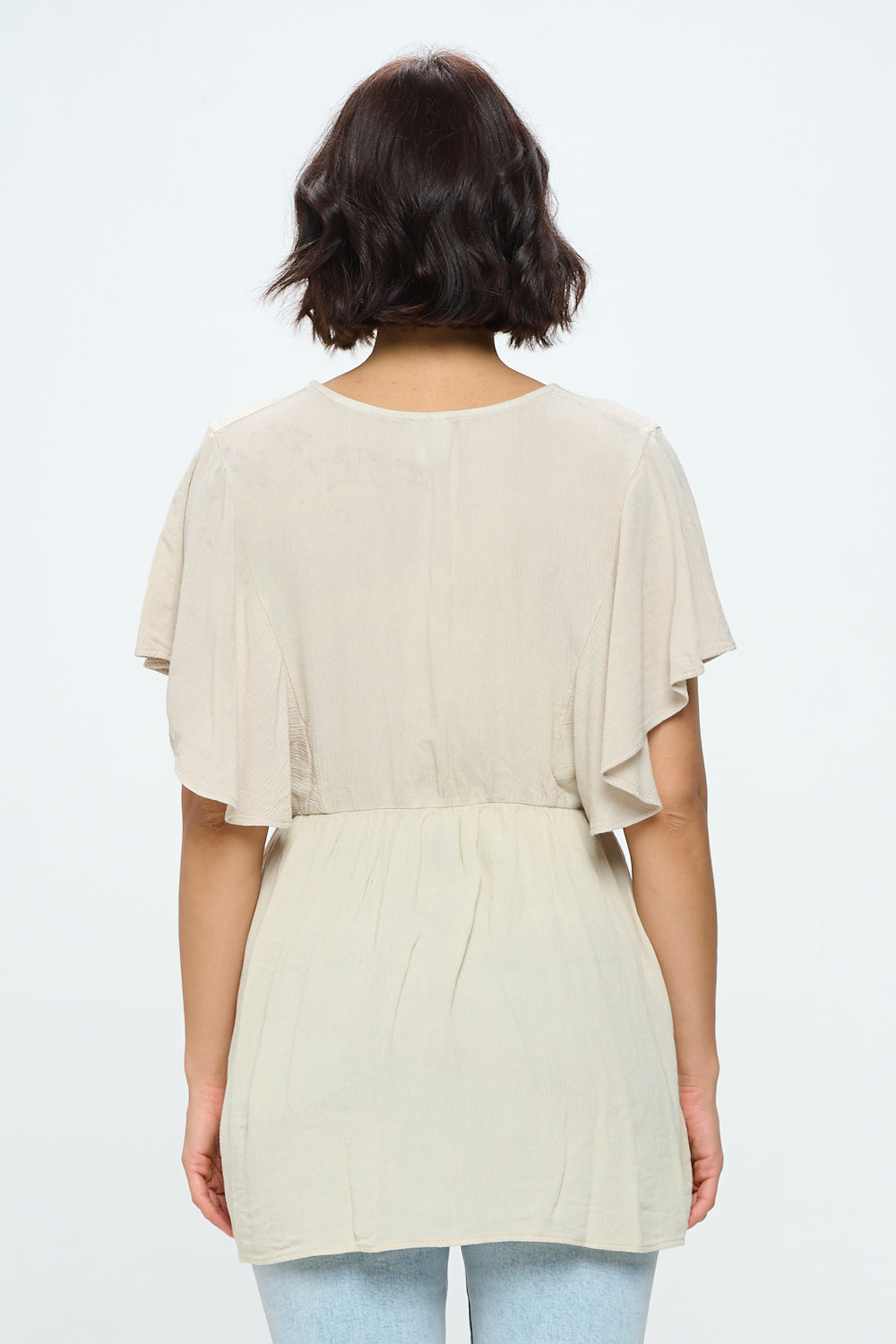 Flowy Short-Sleeve Shirt