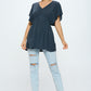 Flowy Short-Sleeve Shirt